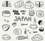 美味日本料理矢量图片