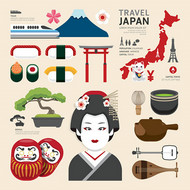 日本文化元素矢量图片