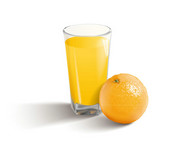 橙子与橙汁设计矢量图片