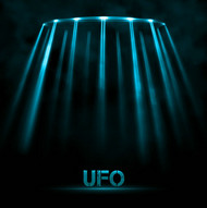 科幻UFO背景矢量图片