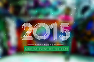 2015模糊新年背景矢量图片
