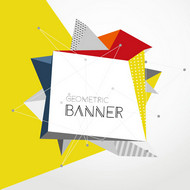 几何形banner矢量图片