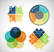 彩色商务信息图矢量图片
