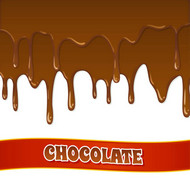 液态巧克力酱矢量图片