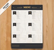 花纹餐厅菜单矢量图片