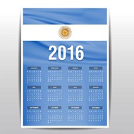 2016年日历矢量图片