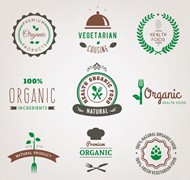 绿色餐饮标志矢量图片