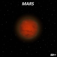 太空中的火星矢量图片