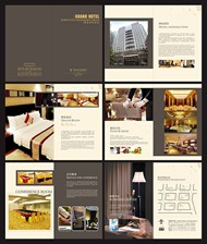 酒店宣传画册矢量图片