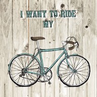 彩绘自行车海报矢量图片
