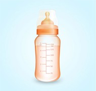 婴儿奶瓶矢量图片