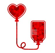 献血标识矢量图片