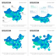 中国地图信息图表矢量图片