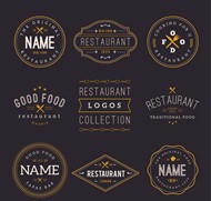 餐厅标志设计矢量图片