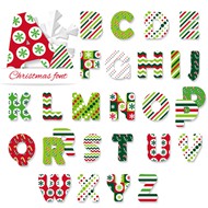 创意圣诞节字母矢量图片