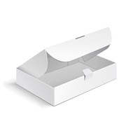 白色包装纸盒矢量图片