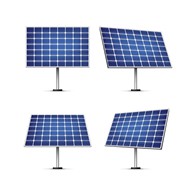 太阳能电池板矢量图片