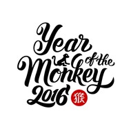 2016猴年快乐矢量图片