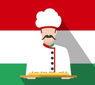 意大利厨师矢量图片