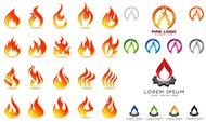 火焰LOGO设计矢量图片