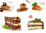 蛋糕甜食矢量图片