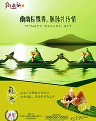 龙舟粽子海报矢量图片