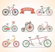 自行车设计矢量图片