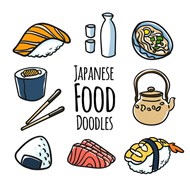 日本料理矢量图片