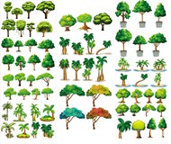 大树树木矢量图片