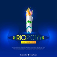 巴西奥运会火炬矢量图片