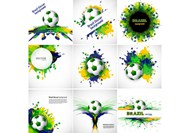 巴西足球矢量图片
