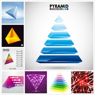 金字塔信息图表矢量图片