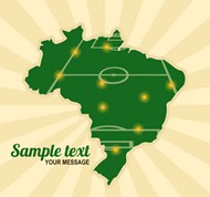巴西素材地图矢量图片