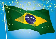 巴西国旗素材矢量图片
