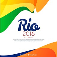 巴西奥运会背景矢量图片