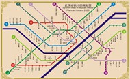 武汉2020年规划图矢量图片