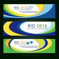 里约奥运会横幅矢量图片
