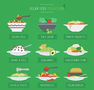 蔬菜食物素材包矢量图片