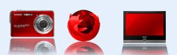 红色电脑桌面图标