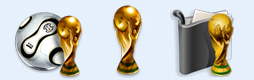 世界杯足球奖杯图标