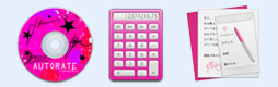 粉色系统桌面图标