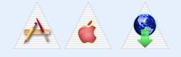 白纹金字塔apple图标