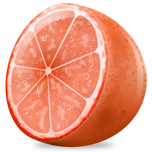 可口香橙水果图标