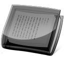 灰色水晶书本型文件夹