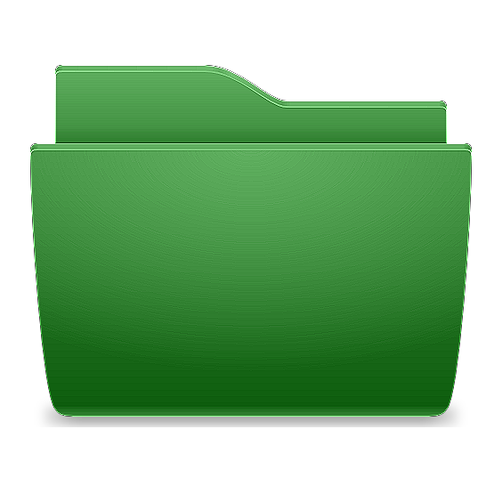 绿色简单文件夹图标