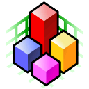 彩色积木系统图标