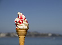 夏日冰淇淋特写高清图片
