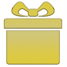 黄色礼盒卡通素材图片素材