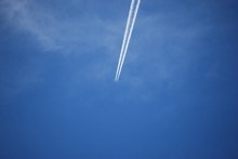 天空飞机云素材图片素材