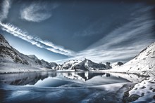 雪山湖泊唯美风景图片下载